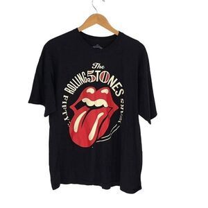 The Rolling Stones Mens 50th Anniversary 2013 Graphic Print T-Shirt Black XL Rar